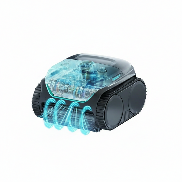 Robot Pool Cleaner Cordless C2 APP Cleaning Background and Walls 180Um+Ultra Fine Filter 3Hours Runtime Scheduled Periodic
